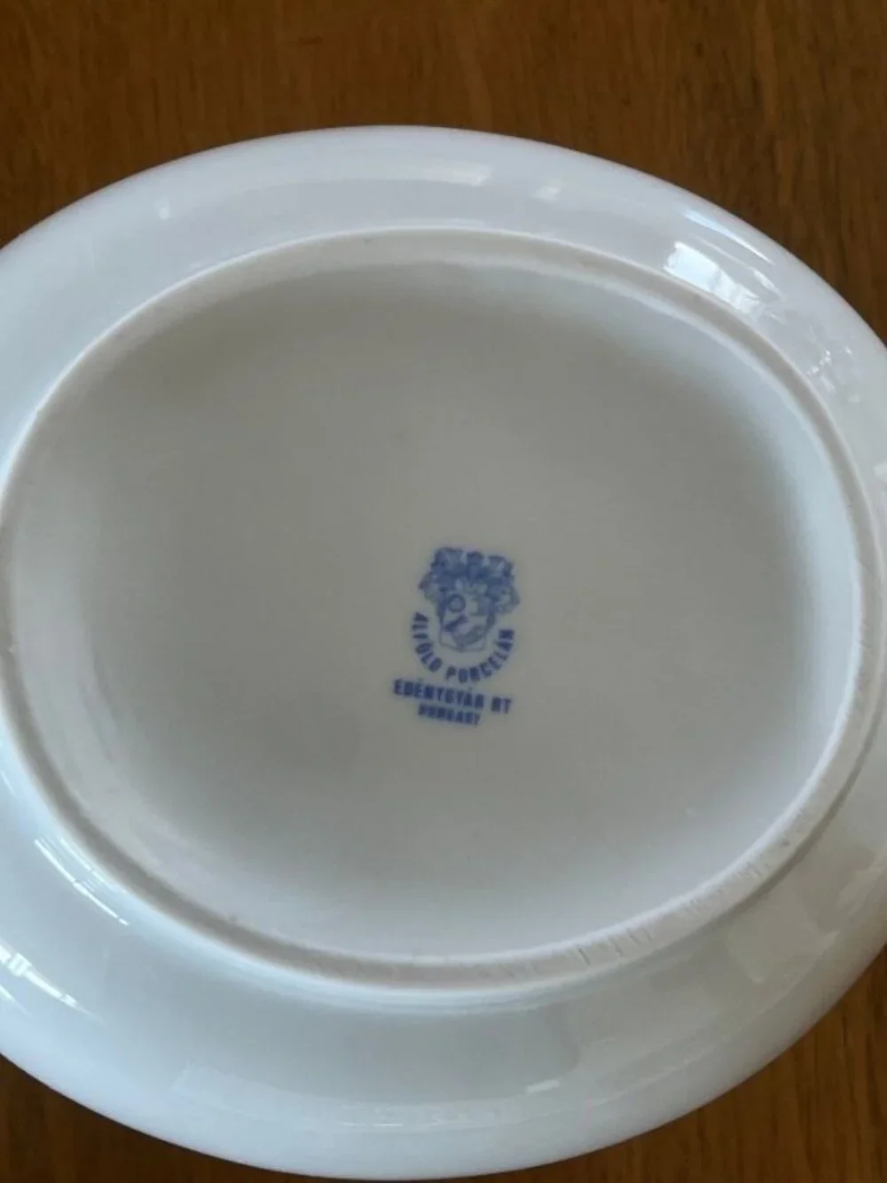 Vintage Alfold Porcelan Gravy Boat/Sauce with Plate, Made in Hungary